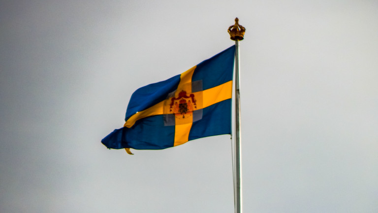 Royal Flag of Sweden in Stockholm