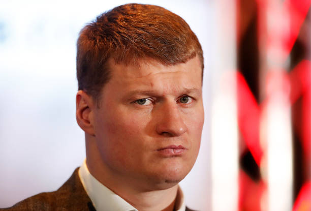 Alexander Povetkin during the press conference at Mercure Manchester Piccadilly Hotel. (Photo by Martin Rickett/PA Images via Getty Images)