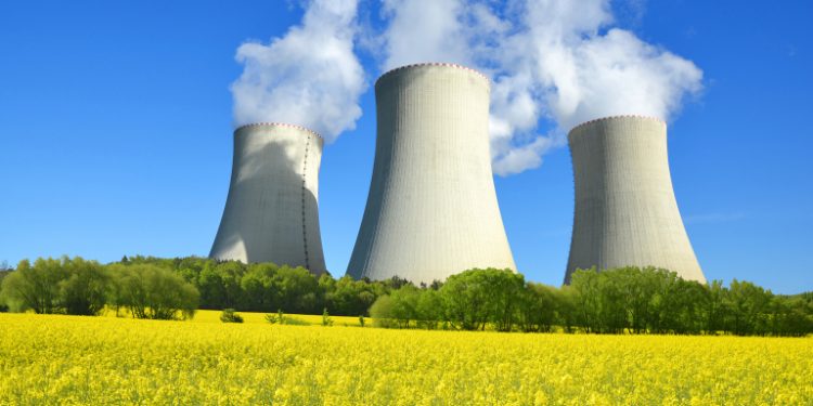 Nuclear power plant Temelin in Czech Republic , Europe